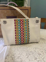 New - Brighton White/Multicolor Shoulder Bag
