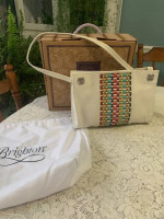 New - Brighton White/Multicolor Shoulder Bag