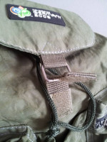 FIFA World Cup Soccer Army Green Zip Pocket Backpack Souvenir Book Bag