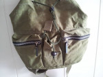 FIFA World Cup Soccer Army Green Zip Pocket Backpack Souvenir Book Bag