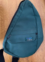 LL Bean back bag shoulder bag in forest green