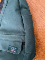 LL Bean back bag shoulder bag in forest green