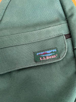LL Bean back bag shoulder bag in forest green
