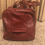 Red Leather Duffle Bag