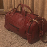 Red Leather Duffle Bag