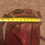 Red Leather Duffle Bag