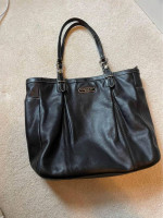 Black Leather Coach Bag