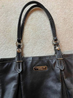 Black Leather Coach Bag