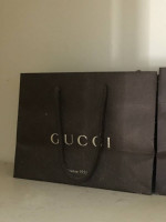 Empty Authentic Gucci paper bag