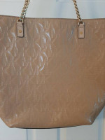 Michael Kors Tan Patent Leather Tote Bag Purse LIKE NEW