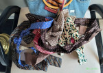 Women's Denim Handmade Lined Purse Shoulder Bag Folk Art Calvin Klein