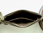 Embroidered fine leather compact small bag / purse from Macedonia