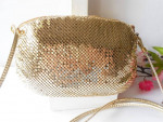 💋Glamorous Whiting & Davis Gold Mesh Bag ♡ Gold Evening Bag♡