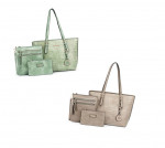 Women Handbag Set Tote Bag Large & Medium Shoulder Purse Set (2 dif colors, 2 of