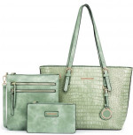 Women Handbag Set Tote Bag Large & Medium Shoulder Purse Set (2 dif colors, 2 of