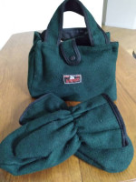 Johnson Woolen Mill Small bag and Mittens