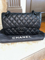 Double Flap Classy Black Chanel Bag