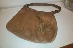 Marco Avane Brown Leather Studded Shoulder Bag