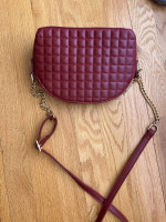 Bebe Los Angeles red/maroon shoulder bag