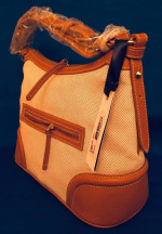 Dooney & Bourke Woven Canvas Body Hobo Shoulder Bag