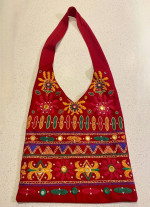 Over The Shoulder Colorful Bag, With Inside Pockets.