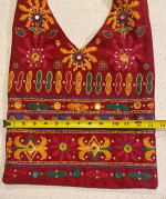 Over The Shoulder Colorful Bag, With Inside Pockets.