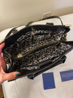 Rebecca Minkoff black leather bag