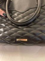 Rebecca Minkoff black leather bag