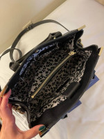 Rebecca Minkoff black leather bag