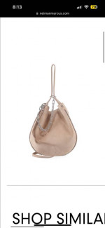 Preowned Alexander Wang Roxy Suede Hobo Bag purse Cashmere Color