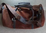 Leather travel bag