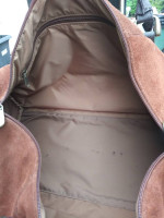 Leather travel bag