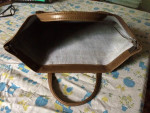sturdy Naugahyde-type briefcase/bag