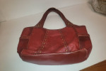 Kenneth Cole Reaction Studded Leather Shoulder Bag (Red)