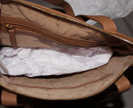 Tommy Bahama LIDO KEY Tote Bag Tan Brown Cognac 100% Genuine Leather