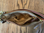 Overland leather small crossbody bag