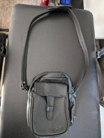All Leather Black Crossbody Bag