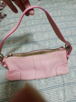 Coach pink Hamptons Pebbled Bag