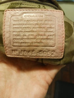 Coach pink Hamptons Pebbled Bag