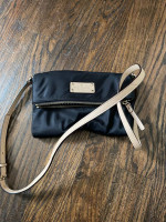 Kate Spade black cobble hill fold over flap crossbody bag
