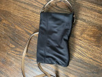 Kate Spade black cobble hill fold over flap crossbody bag
