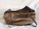 Handmade Africa Kenyan Grass Shoulder Bag With Closing Strap