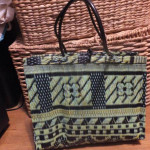 French Woven Recycled Vinyl Market Bag