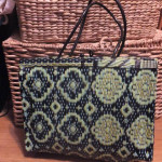 French Woven Recycled Vinyl Market Bag