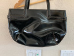 DKNY Black Patent Leather Shoulder Bag