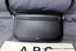 A.P.C. Grace Baguette Bag Black Leather