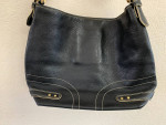 Maxx New York Black Leather Tote Bag