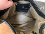 Maxx New York Black Leather Tote Bag