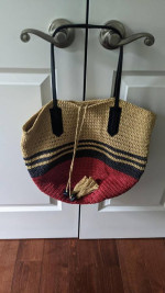 J.Crew Straw Market Tote Bag
