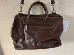 J.Jill Brown Leather Shoulder Bag Satchel Briefcase